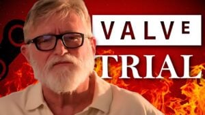 A federal court gavel representing the antitrust class action lawsuit against Valve.