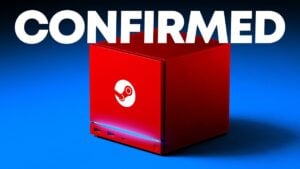 Valve Steam Machine console prototype on a desk