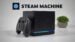 Valve Steam Machine set up in a living room entertainment center