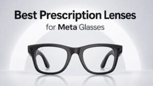 Close up of replacing lenses in Meta Ray-Ban frames