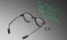 Green monochrome HUD interface displaying real-time transcription on the G2 glasses.