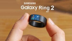 Samsung Galaxy Ring 2 worn on a finger showing its thinner design