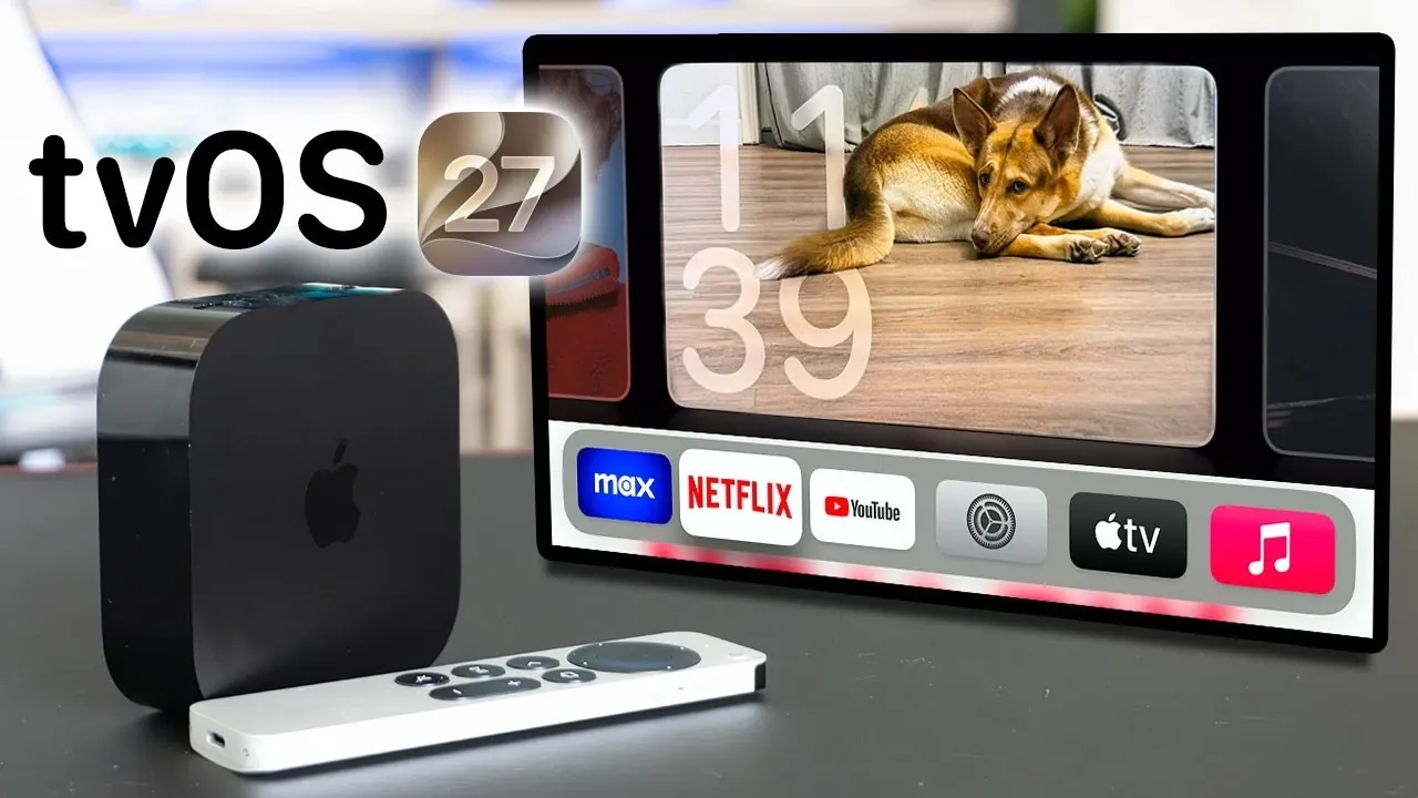 The redesigned Podcast app interface in Apple tvOS 27