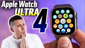 The redesigned back of the Apple Watch Ultra 4 showing the new sensor ring.