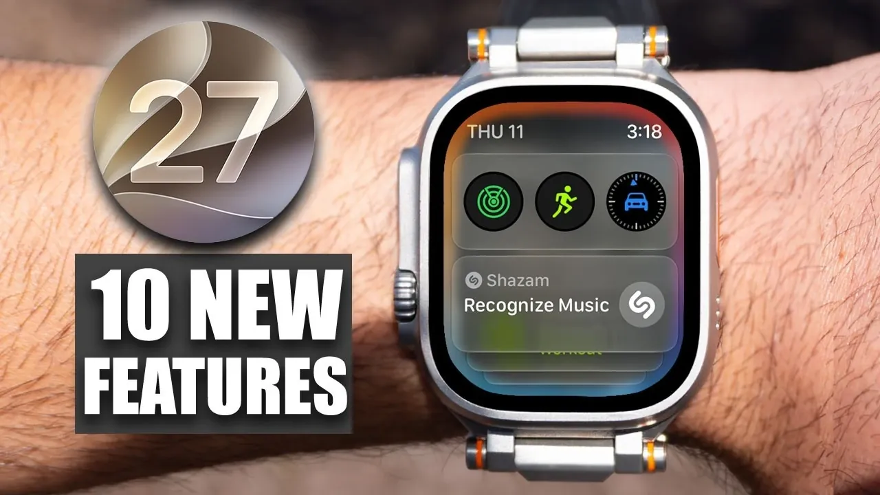 Redesigned Maps app with liquid glass interface on Apple Watch