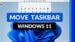 Windows 11 desktop showing the taskbar moved to the left side of the screen