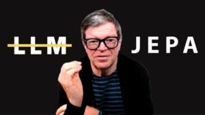 Yann LeCun presenting the JEPA artificial intelligence framework