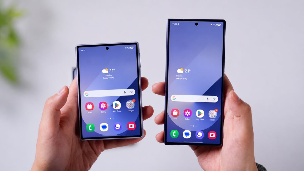 geeky-gadgets.com - Roland Hutchinson - Galaxy Z Fold 8 Models Side-by-Side: One Fits Your Pocket, One Is a Massive Tablet