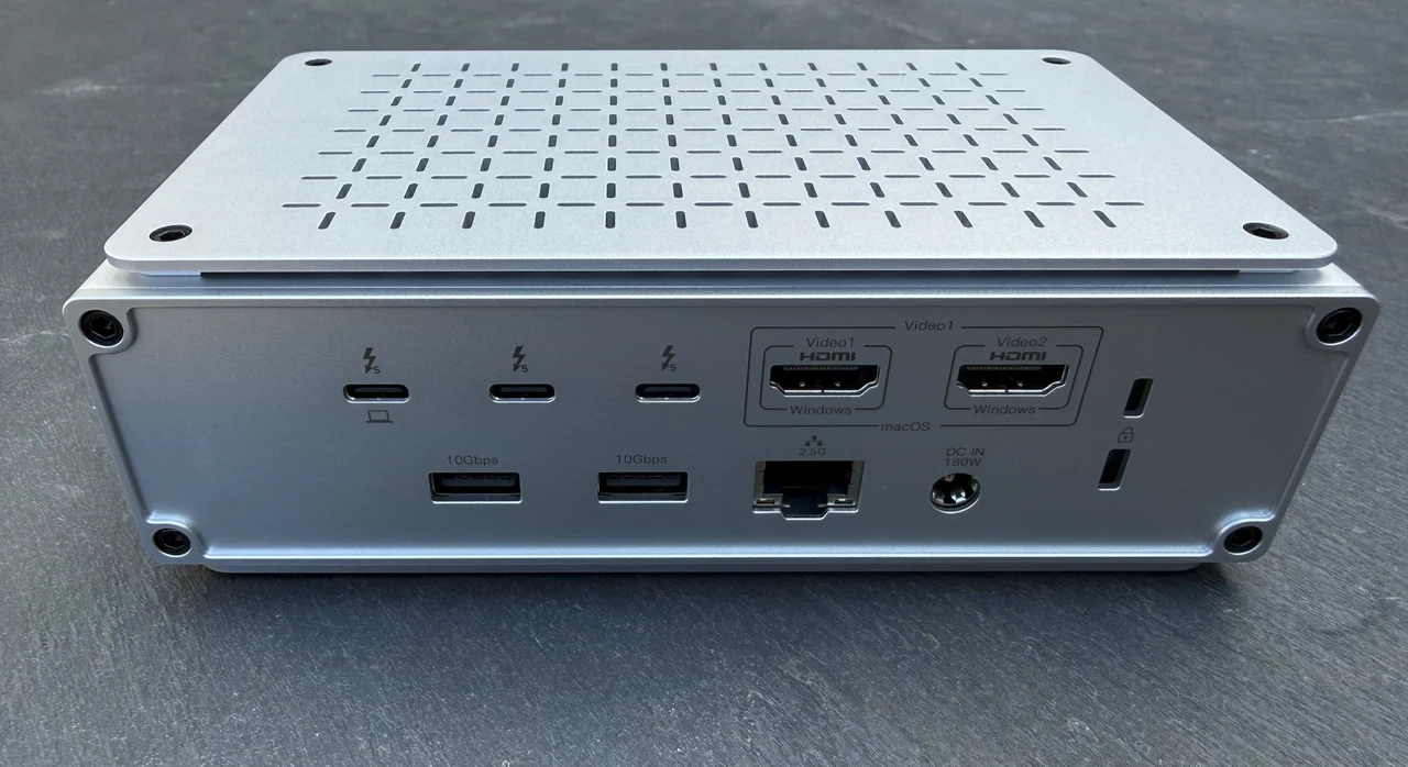 Keychron Thunderbolt 5 Dock Rear Ports