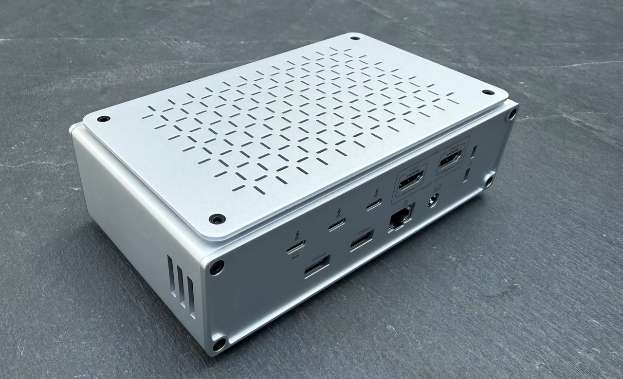 Keychron Thunderbolt 5 Dock Side View