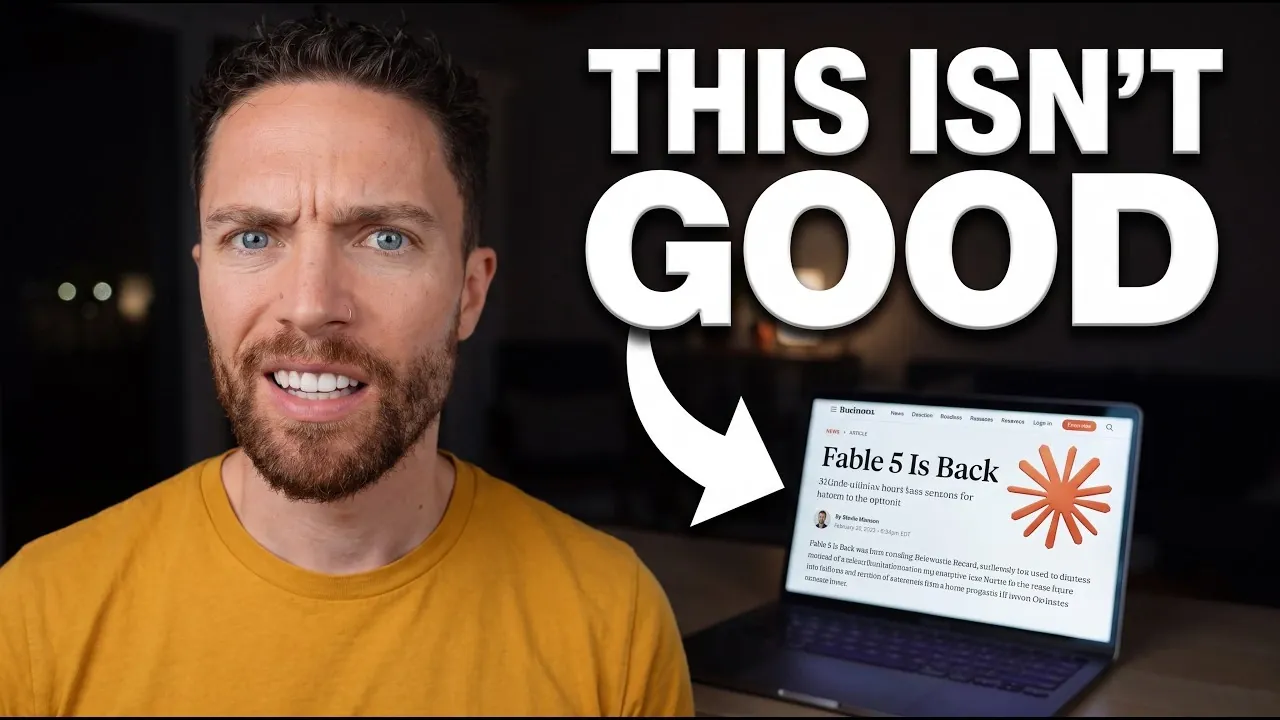 A developer encountering a blocked coding task in Fable 5.