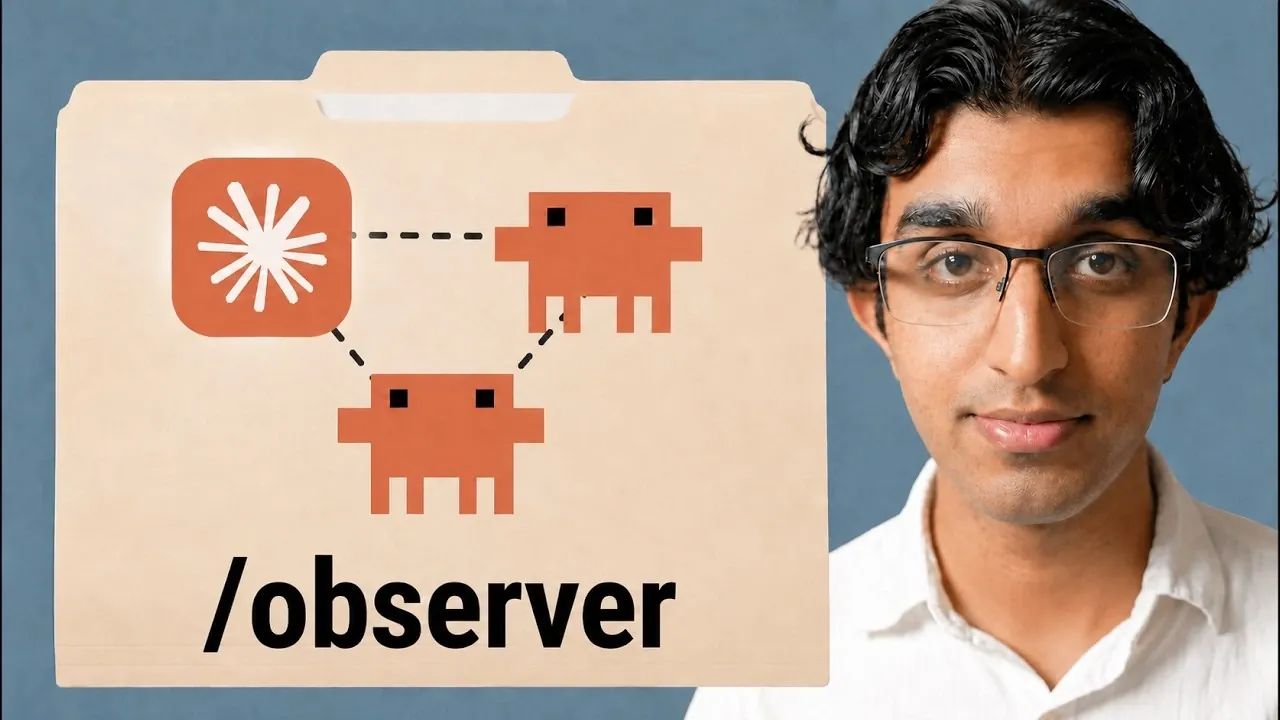 A diagram showing the trust and observability layer separating task execution from oversight.