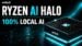 The AMD Ryzen AI Halo workstation exterior profile.