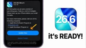 An iPhone screen displaying the iOS software update installation bar