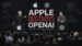 Split screen showing the Apple and OpenAI logos representing the legal battle.