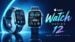 The rumored Apple Watch Series 12 displaying a digital watch face.