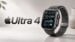 Front view of the Apple Watch Ultra 4 showing a slimmer titanium body
