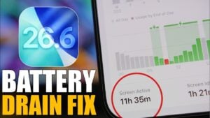 Illustration of battery drain related to the article topic.
