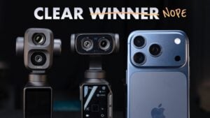 A side-by-side dynamic range comparison of the three cameras.