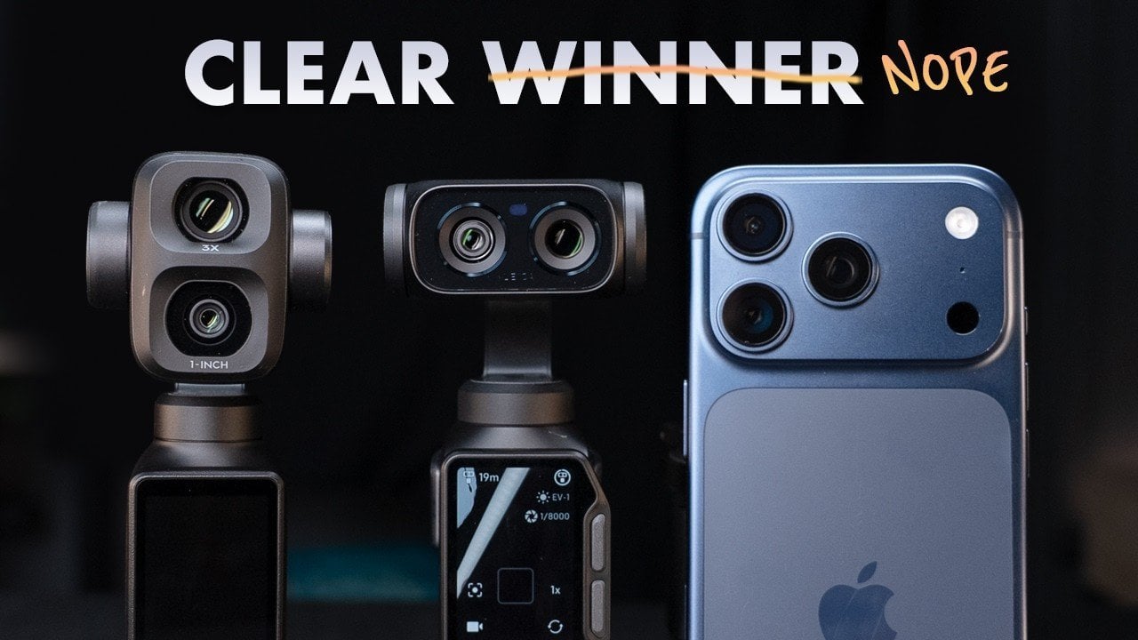 A side-by-side dynamic range comparison of the three cameras.
