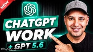 The new ChatGPT Work desktop application interface showing file integration