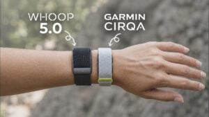 Side by side comparison of Garmin CIRQA and WHOOP 5.0