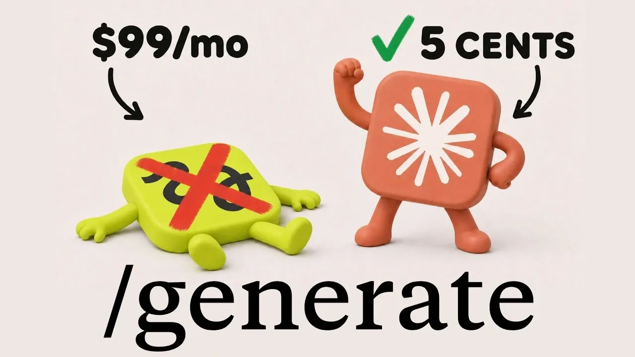 Cost comparison chart showing Higgsfield versus Key AI image generation.