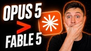 Side by side comparison of Claude Opus 5 and Fable 5 performance metrics