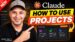 The main dashboard showing a list of active Claude projects