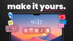 A completely customized Mac desktop showing unique color themes and liquid glass transparency.