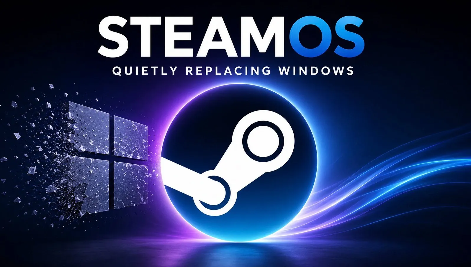 Meta PCs Steam Roller desktop running SteamOS