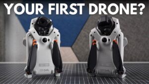 Side by side comparison of the DJI Lito 1 and Lito X1 drones
