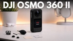 Leaked design of the new DJI Osmo 360 II camera body.
