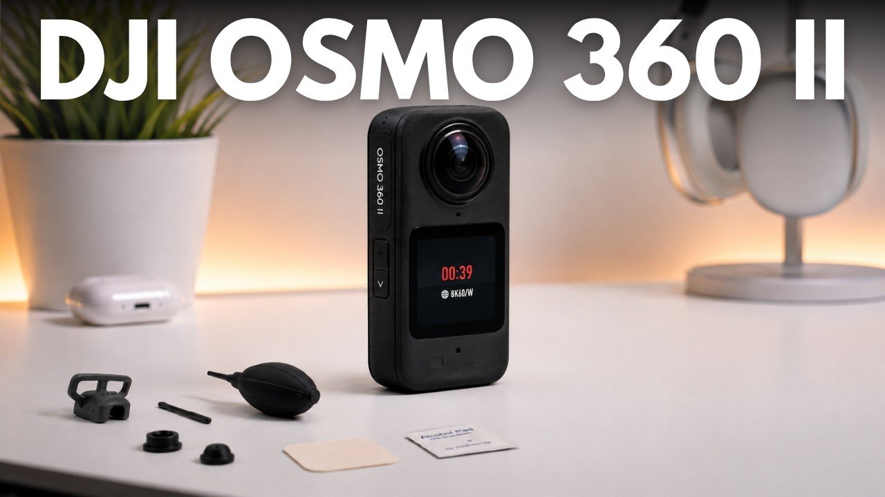 Leaked design of the new DJI Osmo 360 II camera body.
