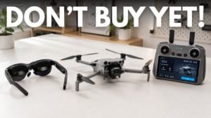 Ray Neo Air4 Pro AR glasses connected to a DJI RC2 controller