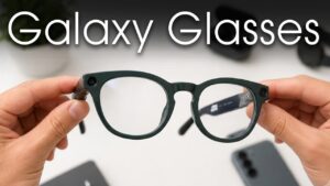 Leaked design of the upcoming Samsung Galaxy Glasses
