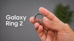 Samsung Galaxy Ring 2 displayed next to an iPhone