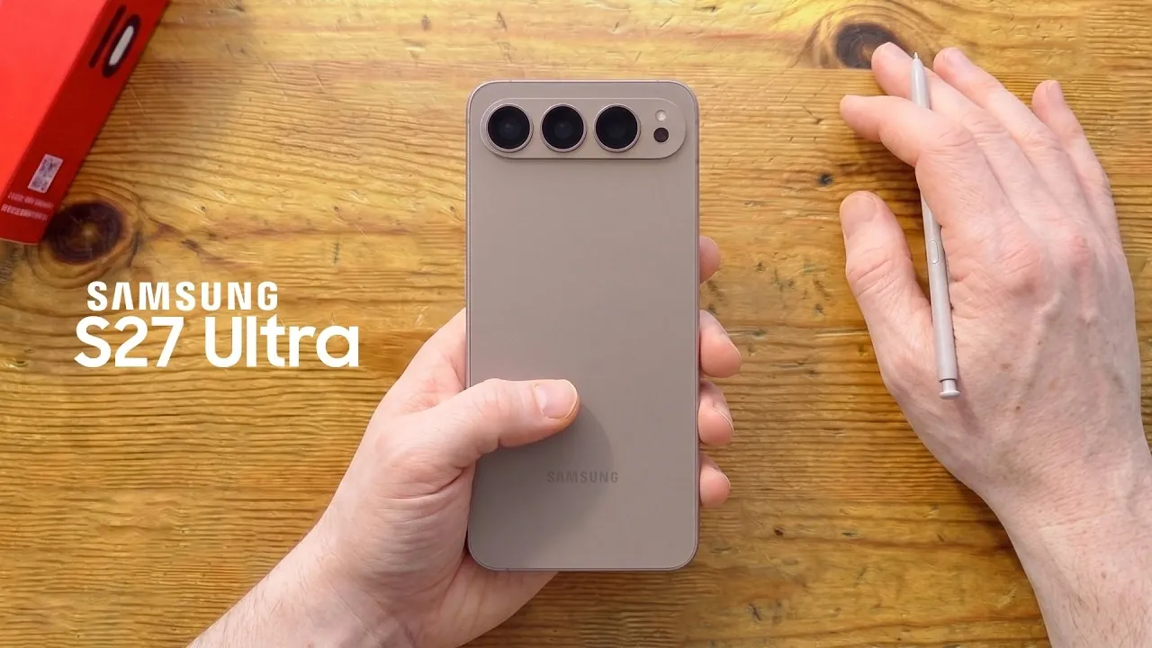 Close-up of the rumored horizontal camera layout on the S27 Pro.