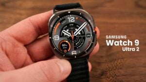 Samsung Galaxy Watch 9 displaying the new Analog Balance watch face