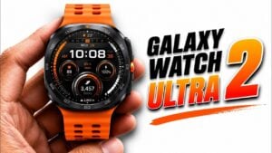 Samsung Galaxy Watch Ultra 2 displaying the new ultra-performance watch face.