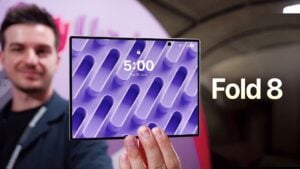 Samsung Galaxy Z Fold 8 showing its wider passport-style form factor.
