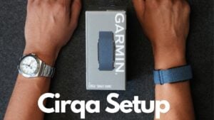 Garmin Circa worn on a wrist next to a Fenix 8 Solar.