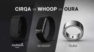 Garmin Cirqa screenless fitness tracker showing interchangeable band