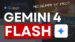 Google DeepMind Gemini 4 Flash logo on a digital screen