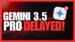 A digital graphic showing the Google Gemini logo with a delayed status.