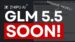 The GLM 5.5 logo displayed on a digital screen.