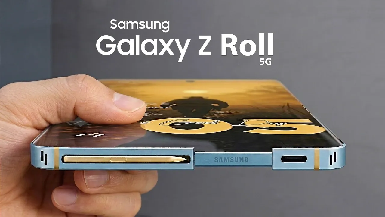 Samsung Galaxy Z Roll 5G expanding from a smartphone to a tablet
