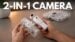 The HoverAir Versa camera in its fully assembled hybrid drone form.