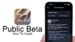 A smartphone screen showing the iOS 27 public beta download progress