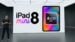 The 8.4-inch OLED display on an iPad mini showing vibrant colors.